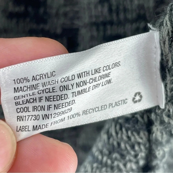 Knox Rose Women's XL Long Sleeve loose knit cardigan open front 9659 - Picture 4 of 8